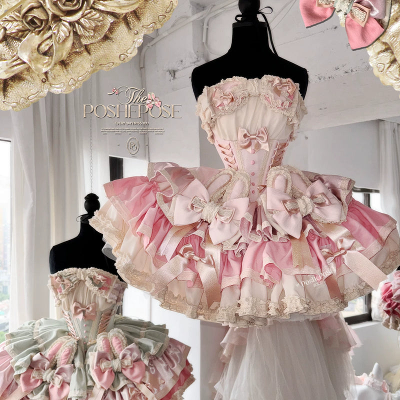 【ribbon dance】reborn edition 【pink bunny】pink cos christmas, halloween princess dress