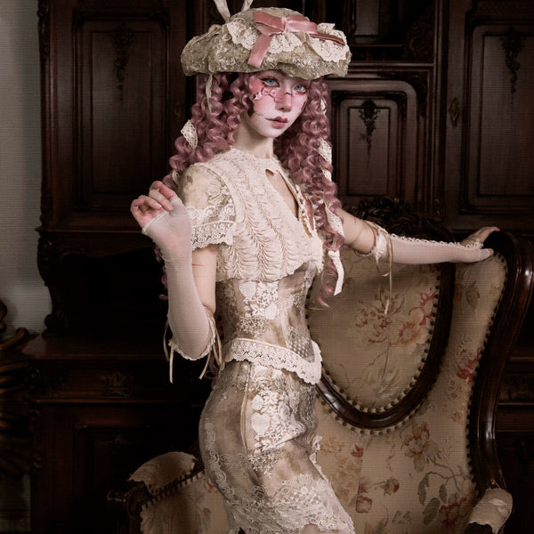 Original Eros poem box love lace retro elegant bow skirt Christmas