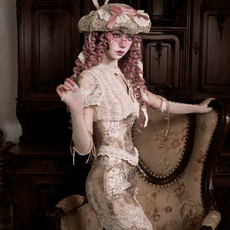 Original Eros poem box love lace retro elegant bow skirt Christmas