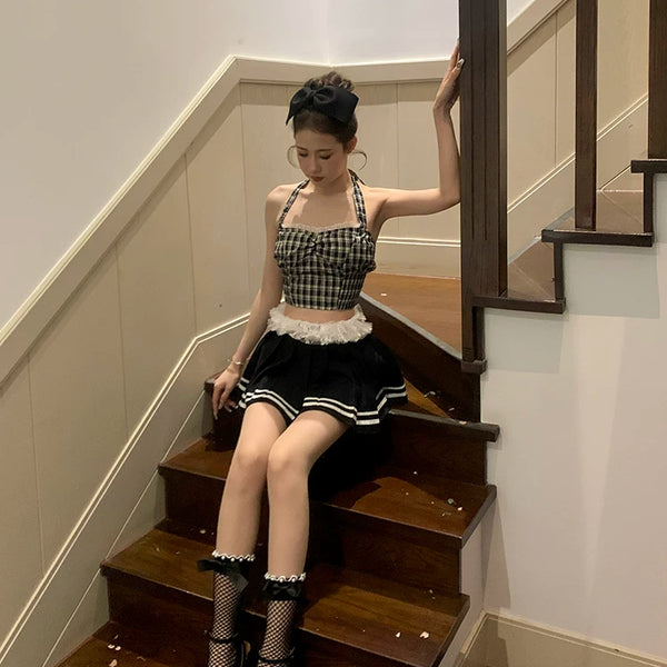 Fashion niche pearl bow edge mesh socks Dongdaemun solid color calf mesh versatile medium tube socks jk