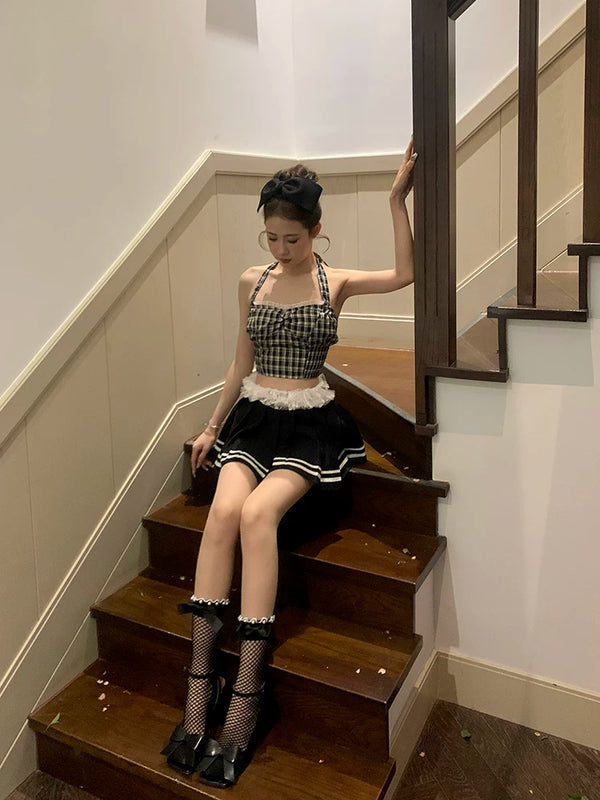 Fashion niche pearl bow edge mesh socks Dongdaemun solid color calf mesh versatile medium tube socks jk