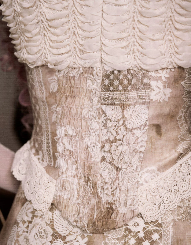 Crew Neck Hollow Elegant Love Vintage Short Lace Top Christmas Halloween Top