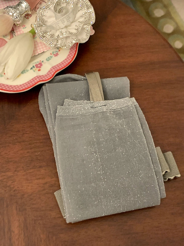 Fashion niche sexy black silk suspenders integrated socks female pure desire wind rose flowers knee high long tube thin