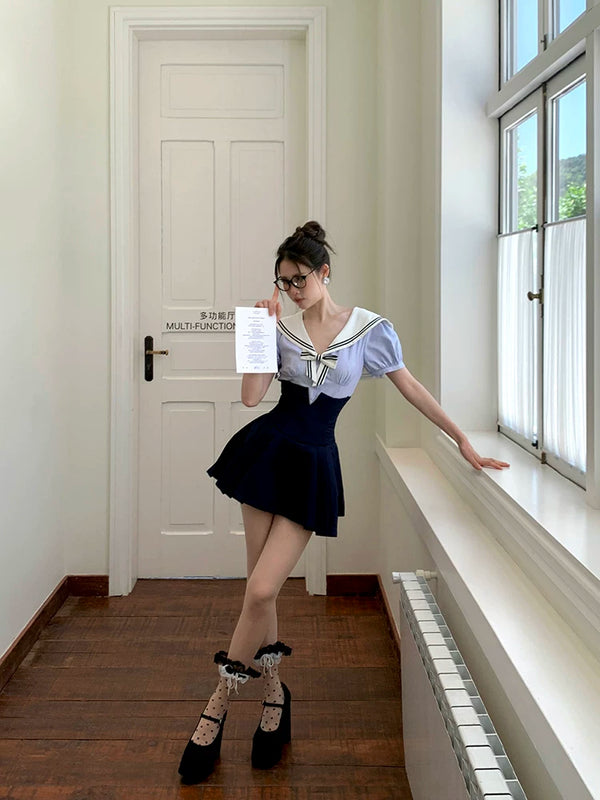 Fashion niche design chaos thin Japanese pearl pendant polka dot dot single case glass silk stacking socks