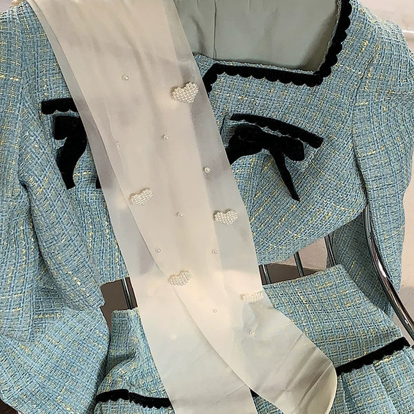 Fashion original niche design love pearl milk white one-piece socks sexy lolita college style stockings