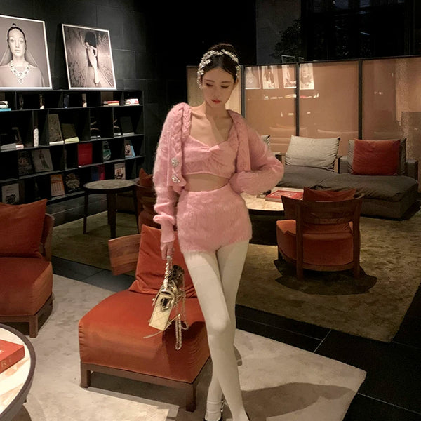 Fashion Brown Maillard Pantyhose Women's Spring and Autumn Retro Water Ripple Bright Silk Gray Leggings