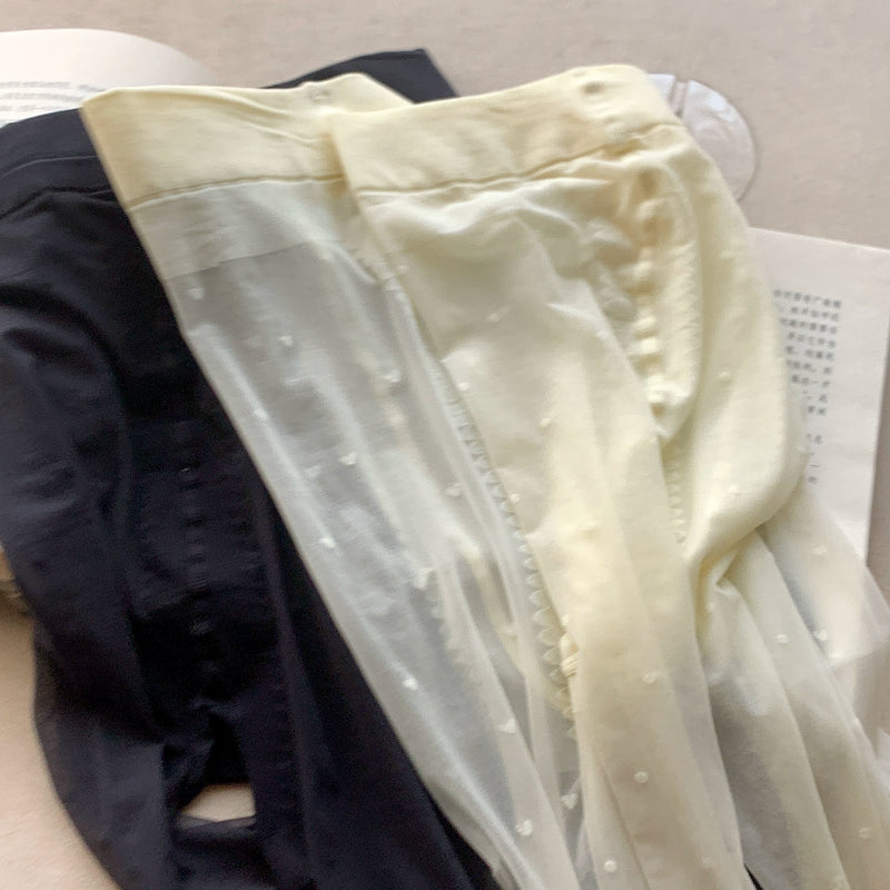 Fashion polka dot black silk anti-hook silk arbitrary cut 0d thin love pantyhose sexy pure desire white silk love