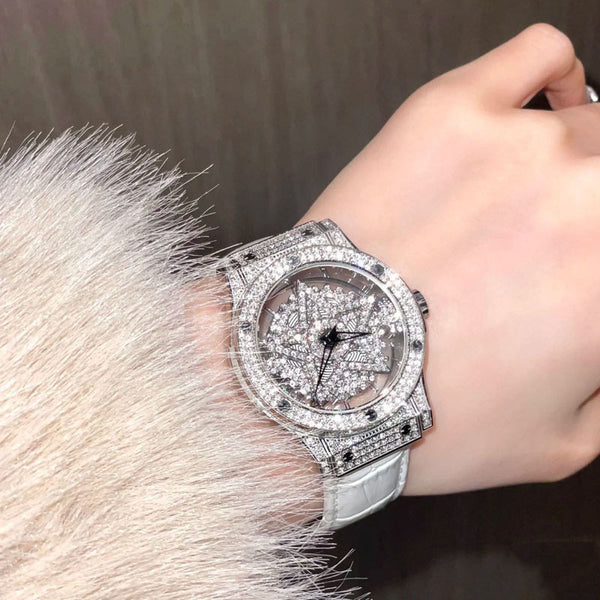 Ins Transparent White Watch Lucky Watch