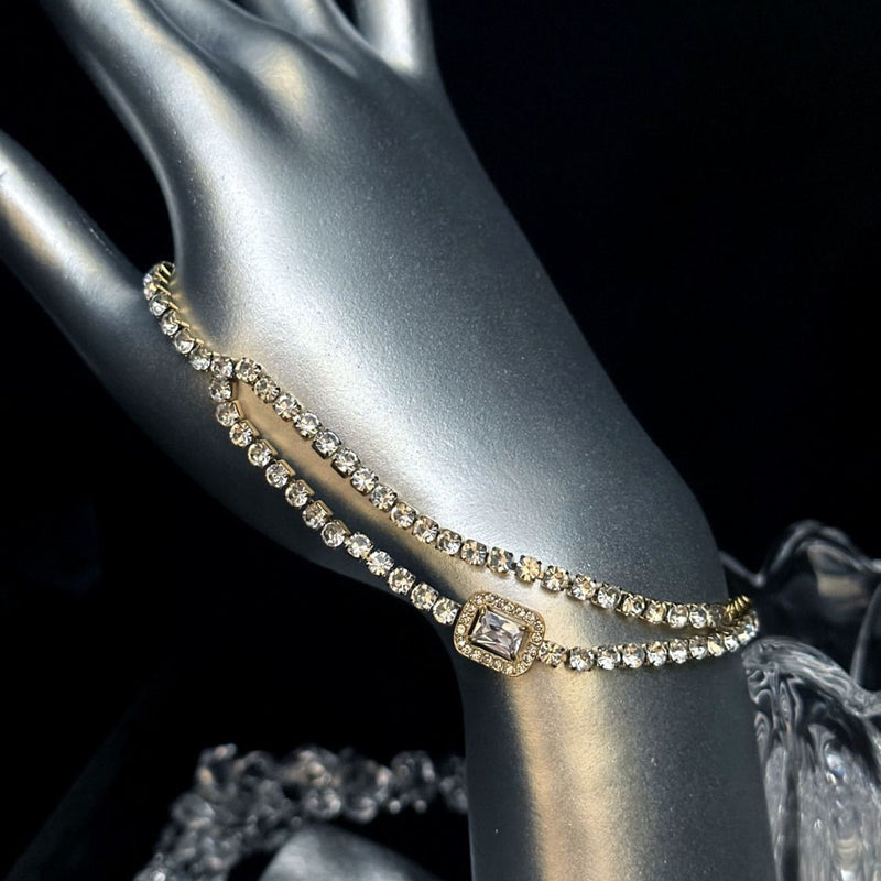 ins wind super fairy full diamond bracelet small fresh big diamond bracelet