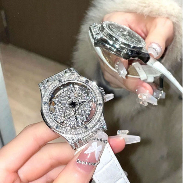 Ins Transparent White Watch Lucky Watch