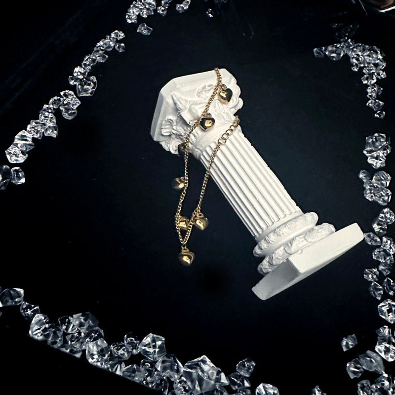 Couple Wrist Tassel Gold Doudou Bracelet Fashion Japanese and Korean Bracelet Extravagant Thousand Gold Wind