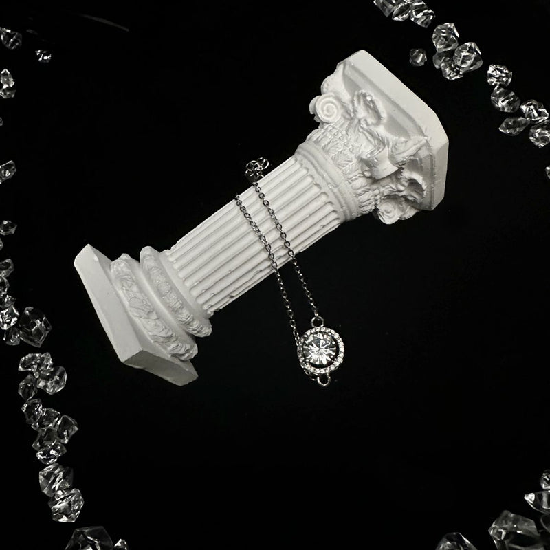 Couple Wrist Rhinestone Square Diamond Silver Extravagant Thousand Gold Style Fashion Bracelet