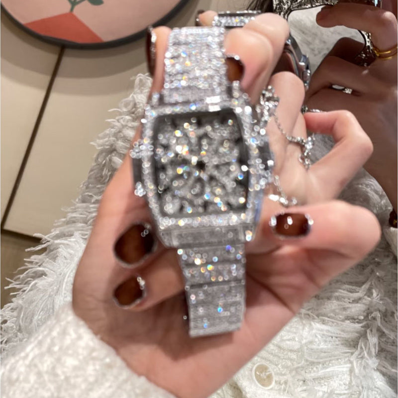 Watch Full of Diamonds Sparkling Neck Hanging Versatile Elegant Watch